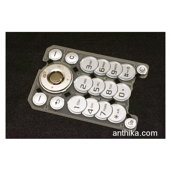 Sony Ericsson W300 W300i Tuş Orjinal Keypad Silve...
