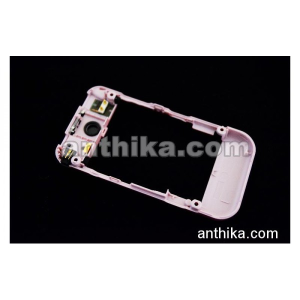 Nokia 7390 Kasa Şarj Soketi Original Middle Cover System Connector Pink