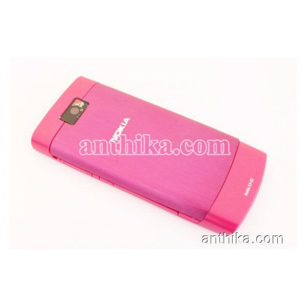 Nokia X3-02 Kapak Kasa Tuş Orjinal Kalitesinde Full Housing Pink New