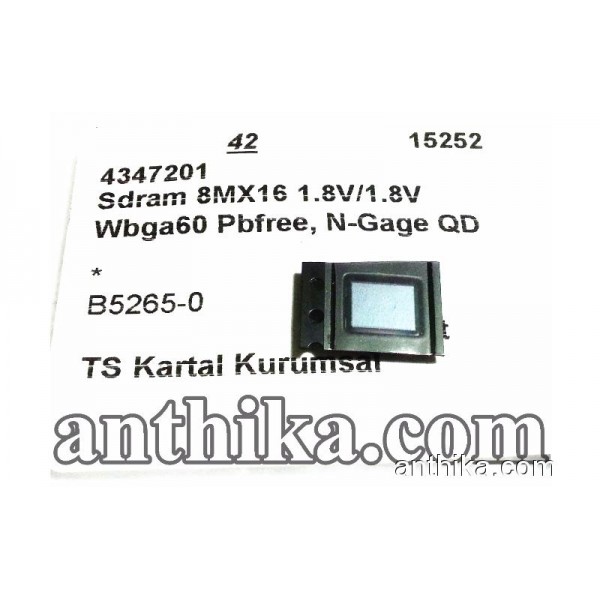 Nokia N-Gage QD Sdram 8MX16 1.8V Wbga60 Pbfree New...