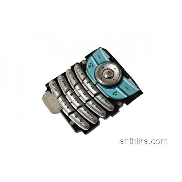 Motorola c550 Tuş Original Keypad Silver Blue New