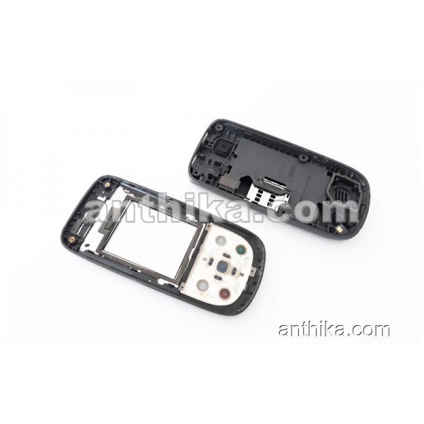 Nokia 2220 Slide Kapak Kasa Tuş Original Full Housing Black Used