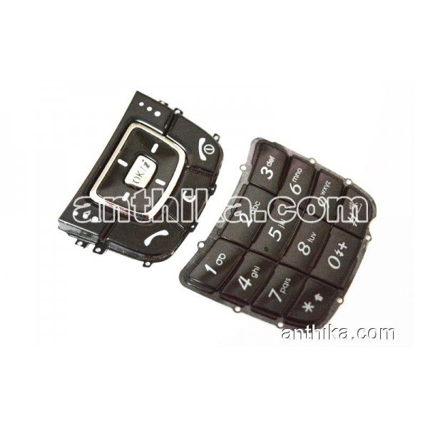Samsung D600 Tuş Takım Original Keypad Black Use...