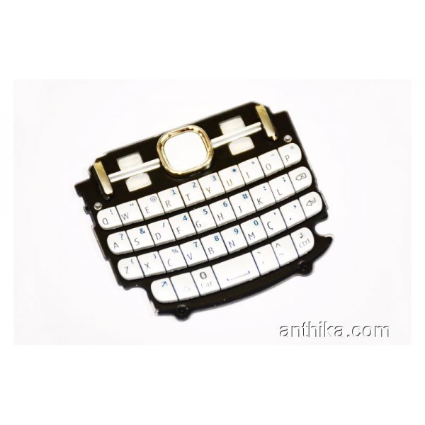 Nokia 200 Asha Tuş Orjinal Keypad White New