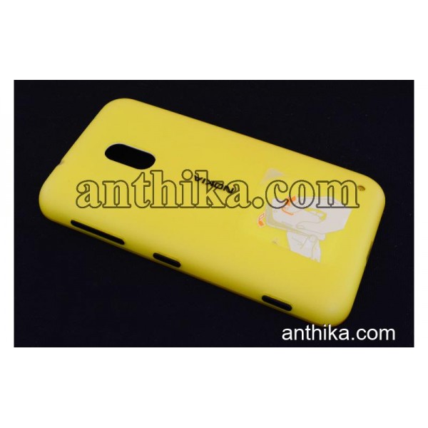 Nokia Lumia 620 Kapak Original Battery Cover Yello...