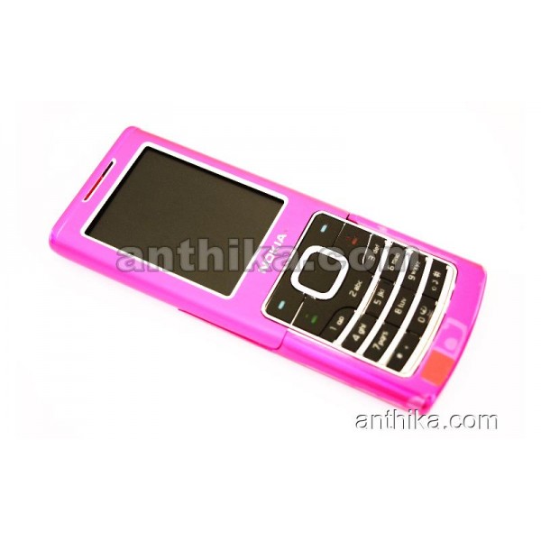 Nokia 6500 Classic Kapak Tuş High Quality Cover Pink New