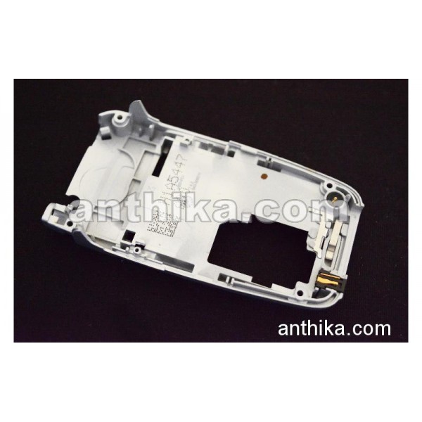 Nokia 6101 Kasa Mikrofon Şarj Soketi Original Middle Cover Silver Used