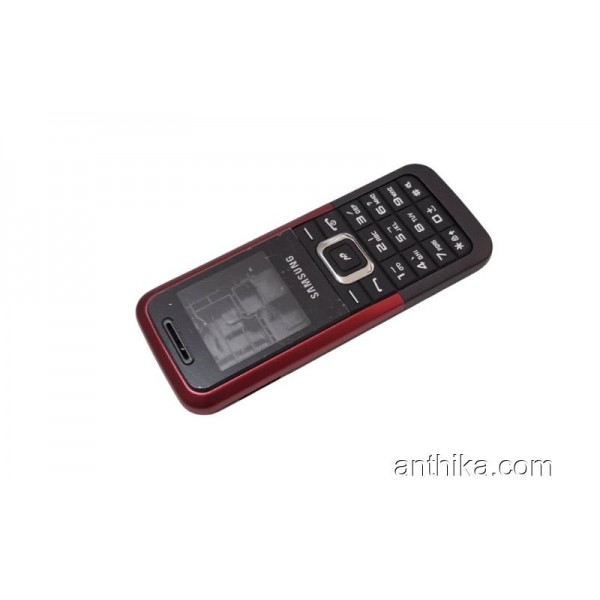 Samsung E1125 Kapak Kasa Tuş High Quality Full Housing Black Red New