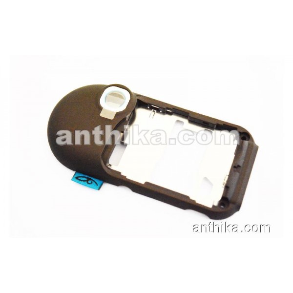 Nokia 7373 Kasa Original Middle Cover Brown New