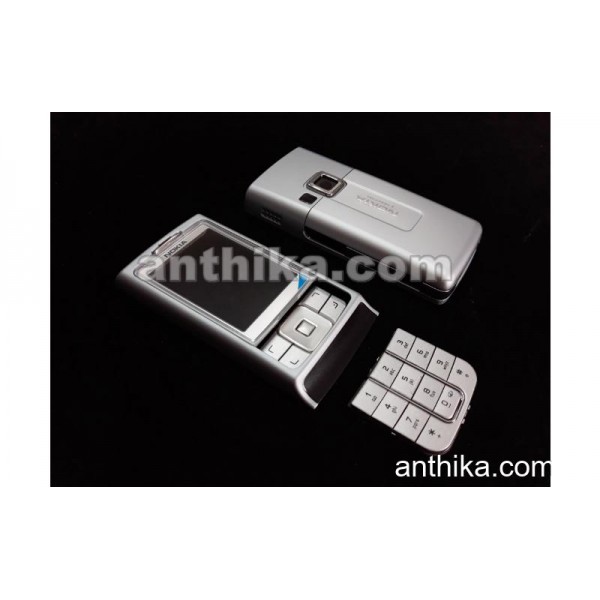 Nokia 6270 Kapak Tuş Original Full Housing Cover Mist Blue New