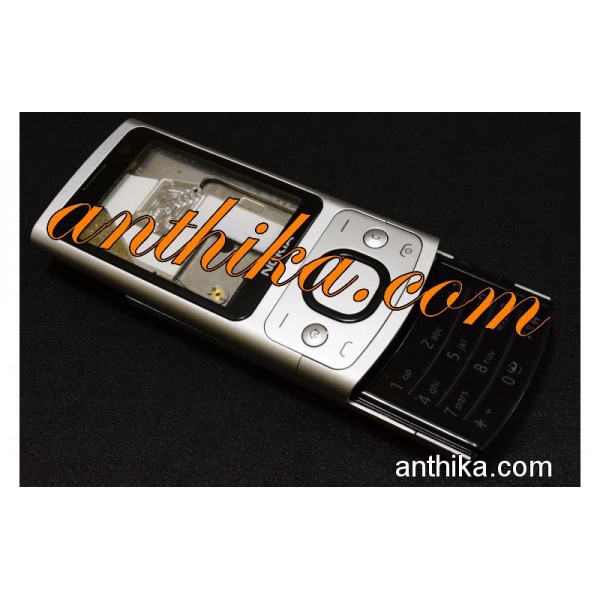 Nokia 6700 Slide Orjinal Kasa Kapak Full Housing Silver Used