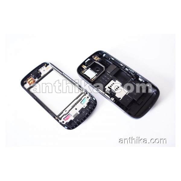 Nokia C2-03 Kapak Kasa Tuş Original Full Housing Black New