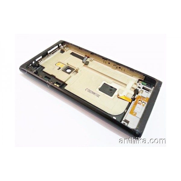 Nokia 800 Lumia Kapak Kasa Deforme Housing Black