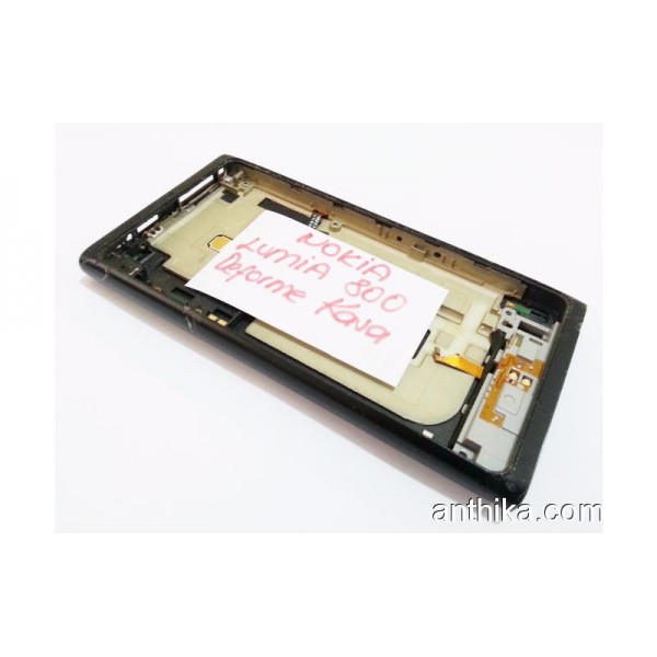 Nokia 800 Lumia Kapak Kasa Deforme Housing Black
