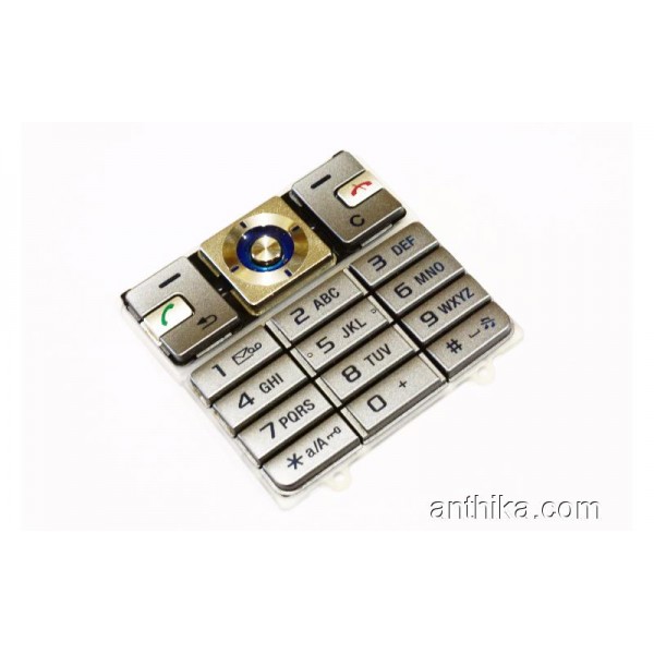 Sony Ericsson K610 K610i Tuş Orjinal Keypad Silve...