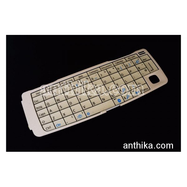 Nokia 9300 Klavye Tuş Original QWERTZ Keypad Engl...