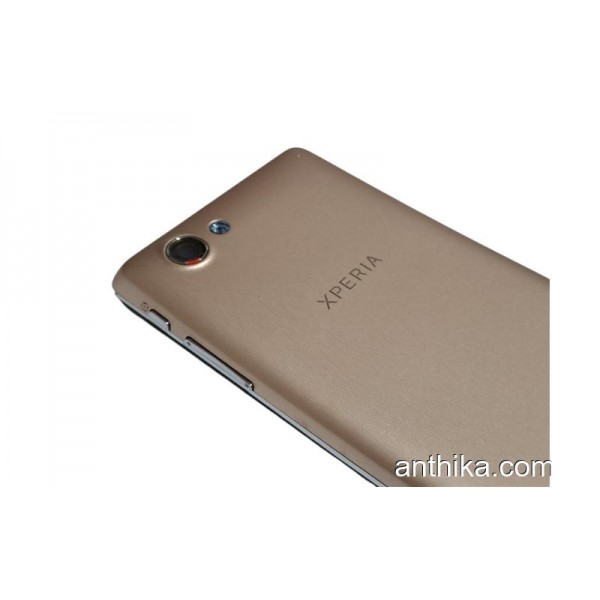 Sony Xperia J St26 St26i Kapak Kasa Original Full Housing Gold New
