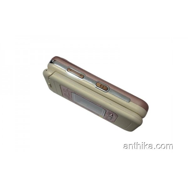 Nokia 7390 Kapak Kasa Tuş Flex Original Full Housing Chreme Pink New