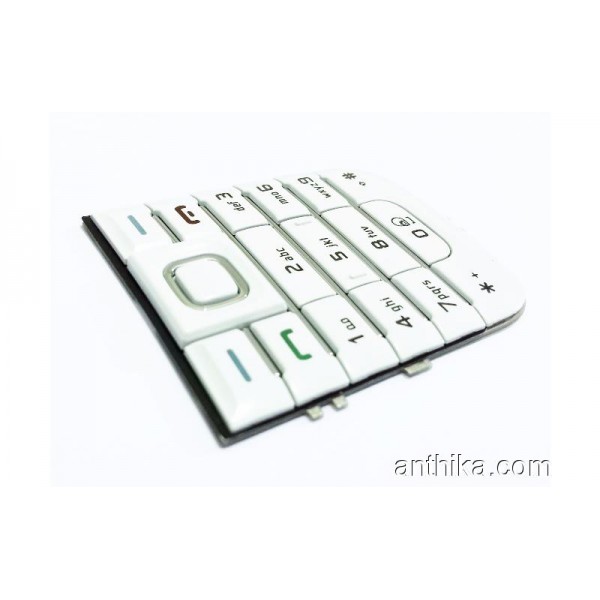 Nokia 6233 Tuş Orjinal Keypad White