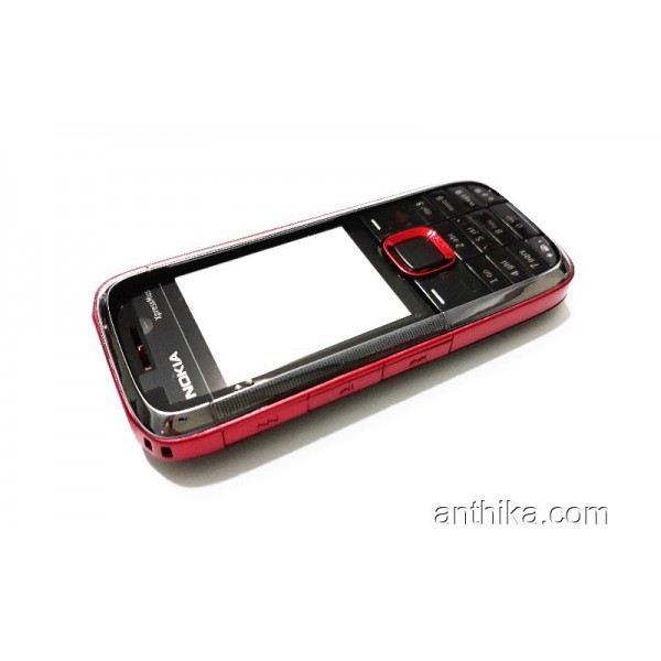Nokia 5130 Kapak Kasa Tuş High Quality Full Housing Black Red New
