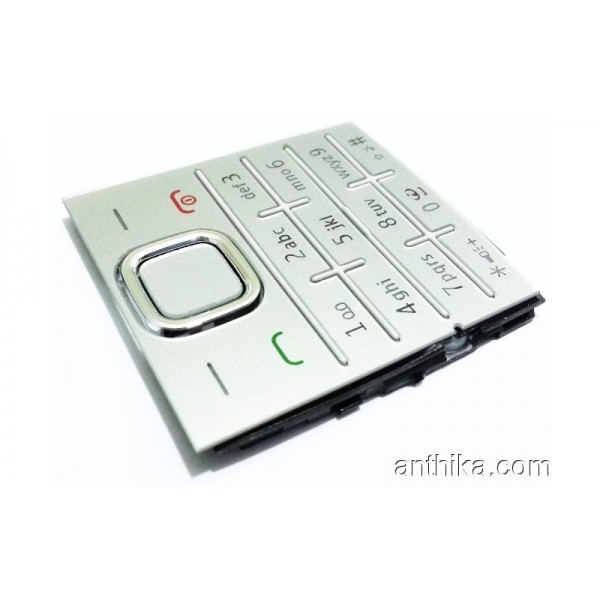 Nokia X2 X2-00 Tuş Orjinal Keypad Silver