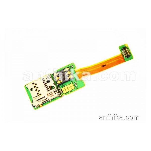 Nokia E65 Sim Kart Micro SD Yuvası Flex Film Orig...