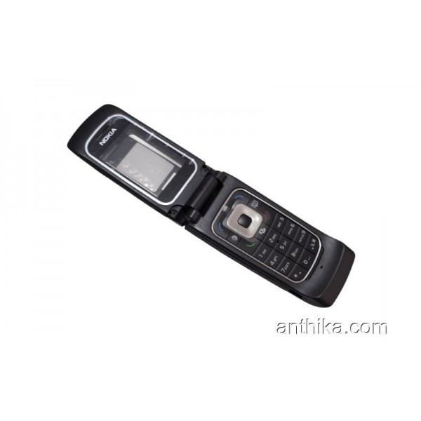 Nokia 6555 Fold Kapak Kasa Tuş High Quality Full Housing Black New