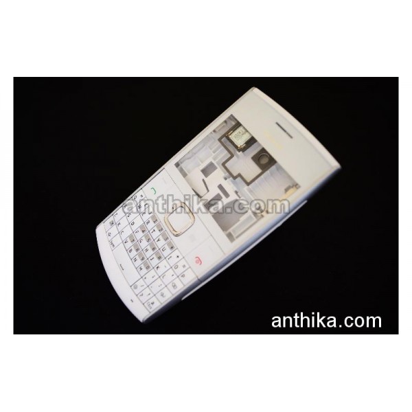 Nokia X2-01 Kapak Kasa Tuş Original Full Housing White New