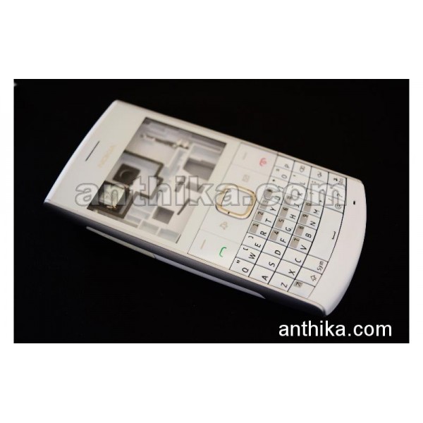 Nokia X2-01 Kapak Kasa Tuş Original Full Housing White New