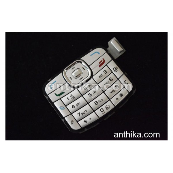 Nokia N70 Tuş Original Keypad Silver New