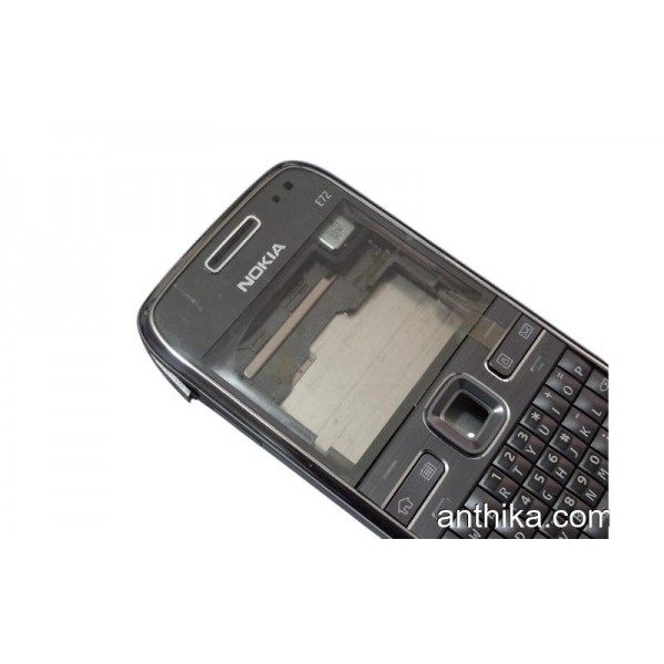 Nokia E72 E72i Kapak Kasa Tuş Original Housing Gray New Condition