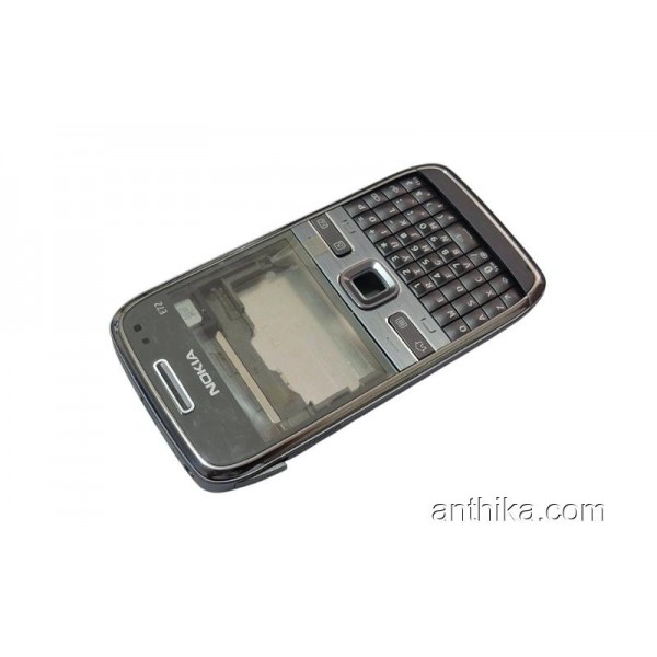 Nokia E72 E72i Kapak Kasa Tuş Original Housing Gray New Condition