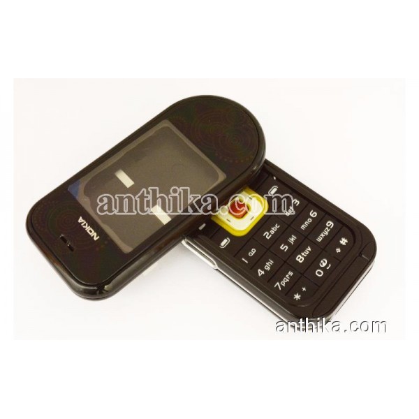 Nokia 7370 Kapak Kasa Tuş Orjinal Kalitesinde Full Housing Black