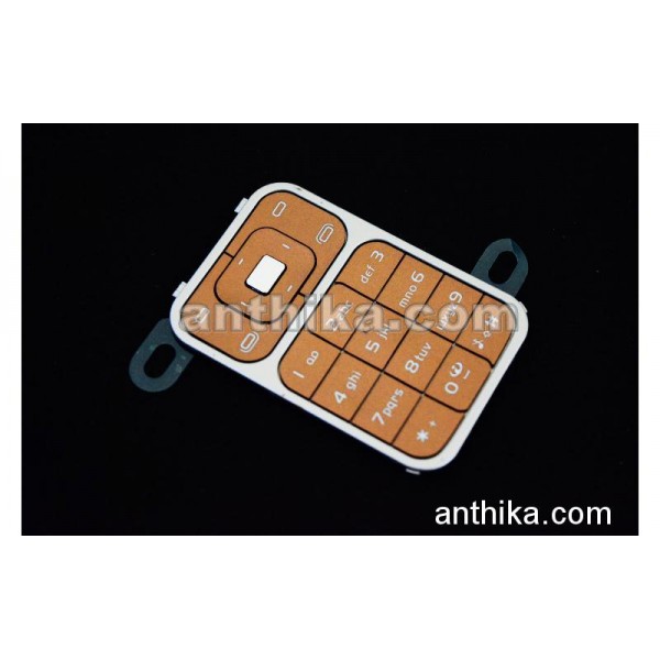 Nokia 7390 Tuş Original Keypad Brown New