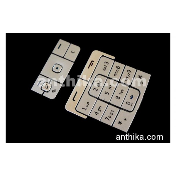 Nokia 6260 Tuş High Quality Keypad Silver New