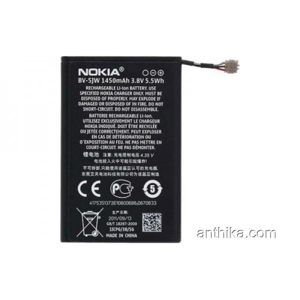 Nokia Bv-5Jw Batarya Pil Original N9 N9-00 Lumia 8...