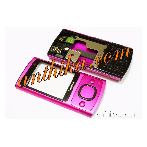 Nokia 6700 Slide Orjinal Kasa Kapak Full Housing Pink