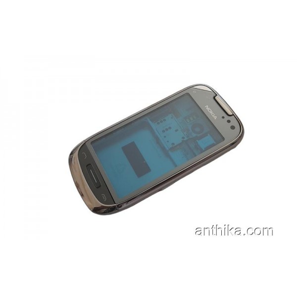 Nokia C7 C7-00 Kapak Kasa Tuş Dokunmatik Sim Flex Original Full Body