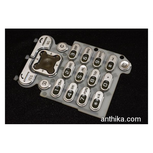 Sony Ericsson Z200 Z200i Tuş Orjinal Keypad Silve...