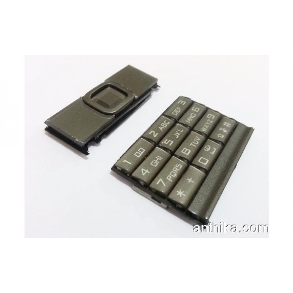 Nokia 8800 Carbon Arte Tuş Takım Orjinal Keypad