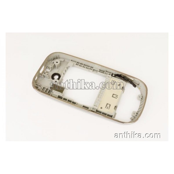 Nokia 7230 Kasa Orjinal Middle Cover Silver Used 0255110