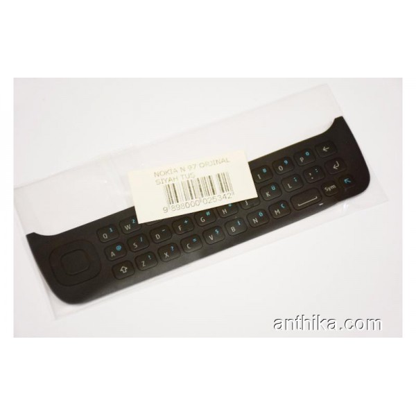 Nokia N97 Tuş Klavye Orjinal Keypad Black New Con...