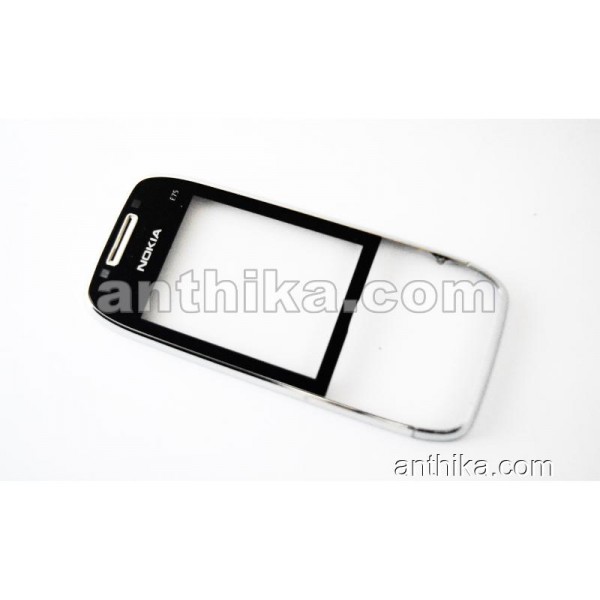 Nokia E75 Kapak Original Front Cover Black New Con...