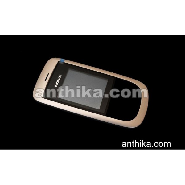 Nokia 2220 Slide Kapak Original Front Cover Gold N...
