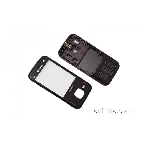 Nokia N85 Kapak Kasa Tuş Original Full Housing Black Used with Vodafone