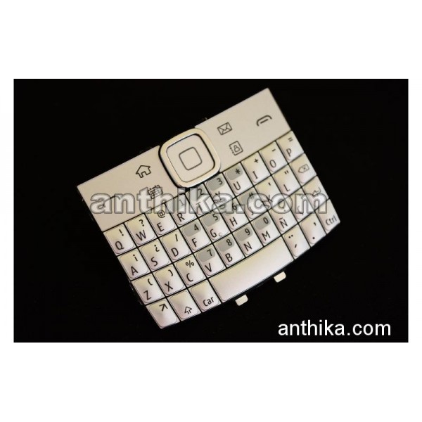 Nokia E6 E6-00 Tuş Orjinal Qwertz Keypad Silver N...