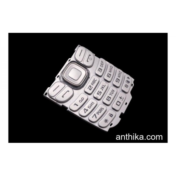 Samsung B312 B312e Tuş High Quality Keypad Silver...