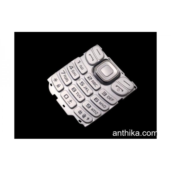 Samsung B312 B312e Tuş High Quality Keypad Silver New