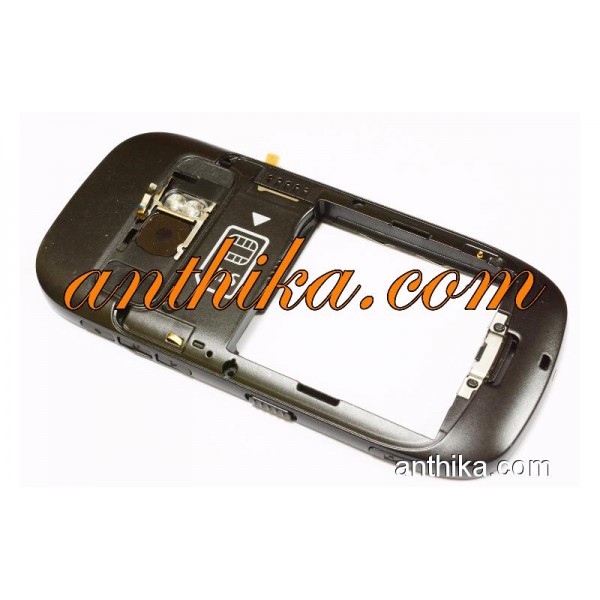 Nokia C7 Kasa Original Middle Cover Frame Black Us...