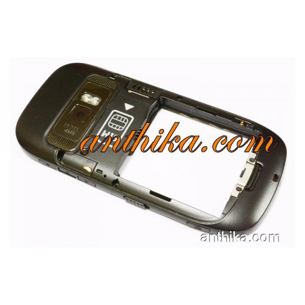 Nokia C7 Kasa Original Middle Cover Frame Black Us...